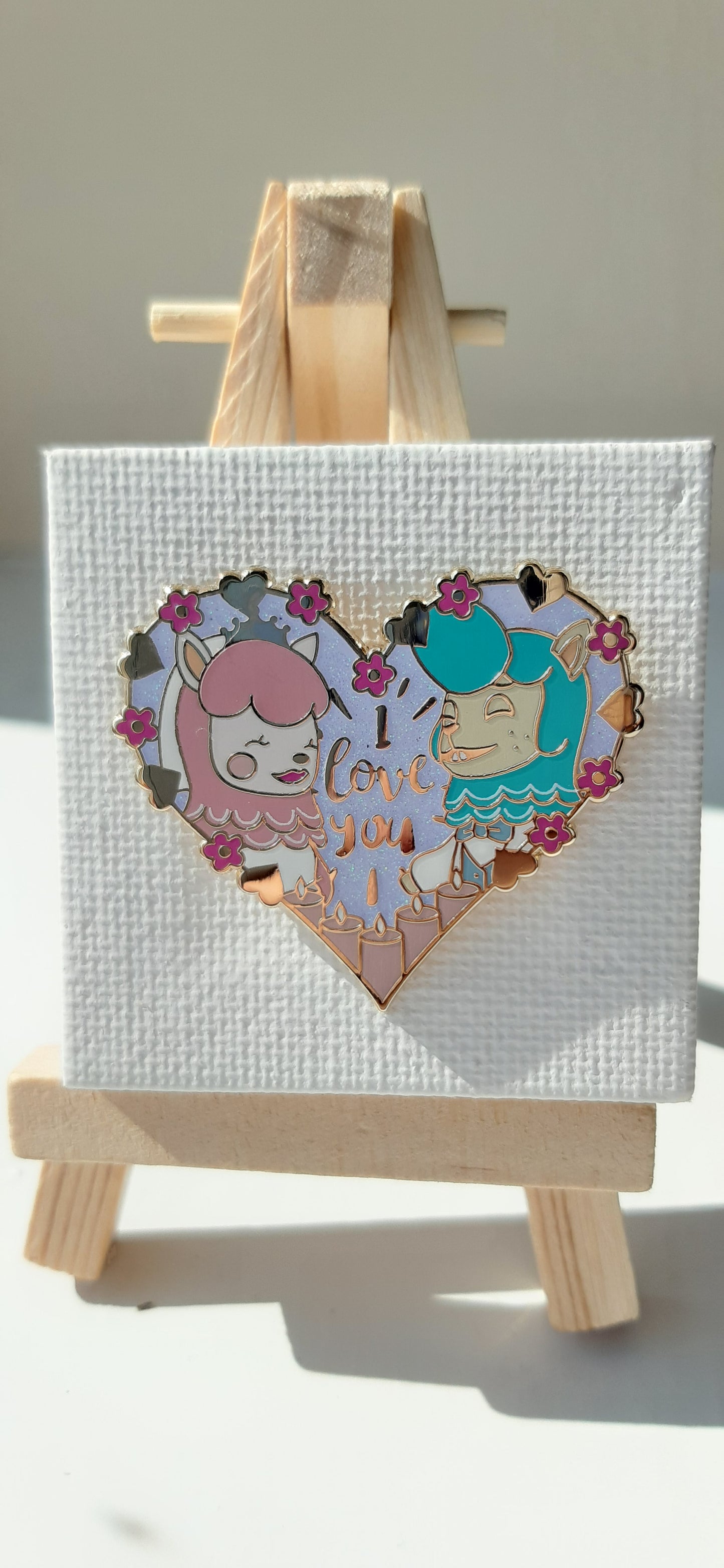 Reese & Cyrus Heart // Animal Crossing Enamel Pin // Discontinued