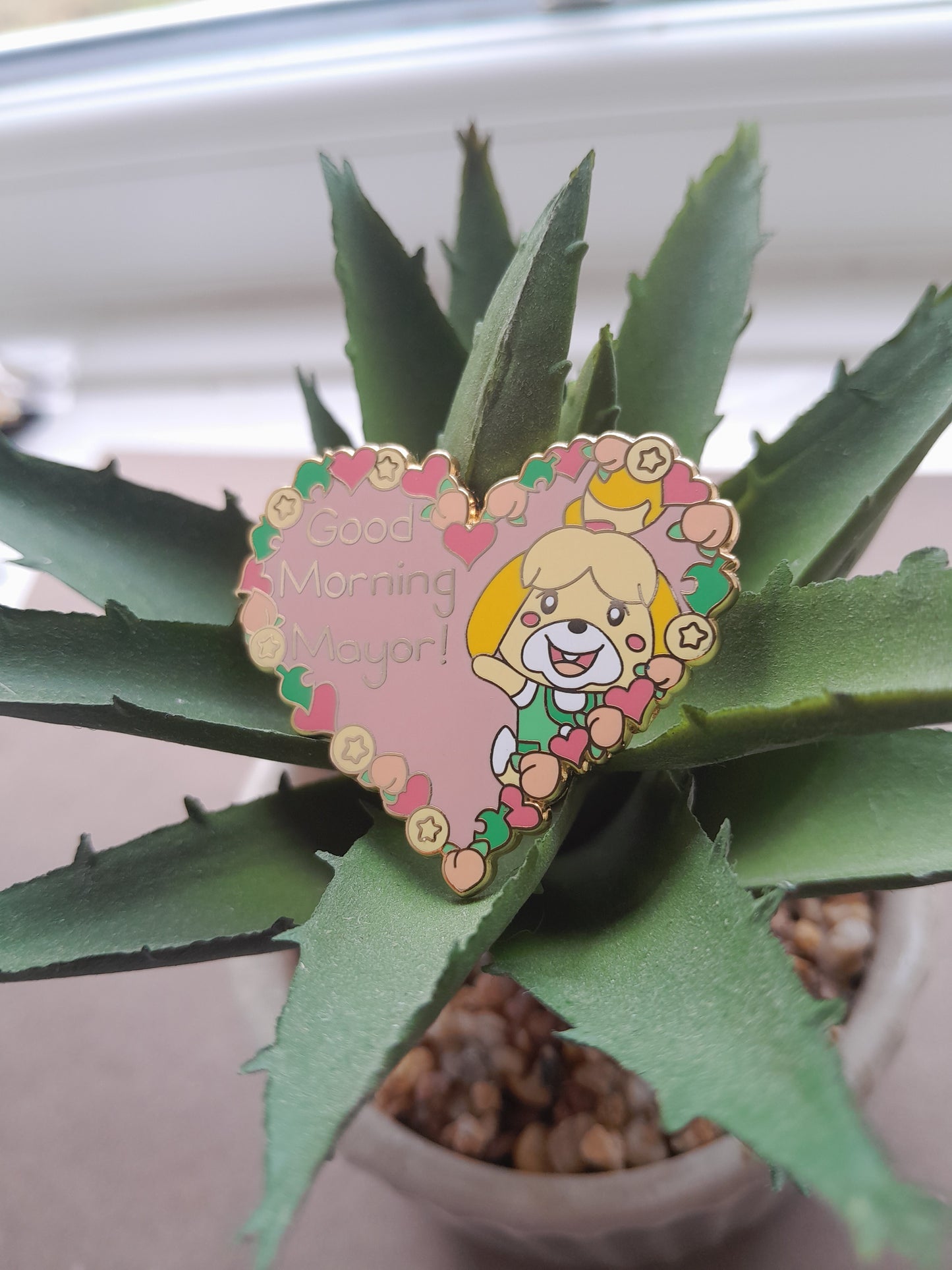 Isabelle Heart // Animal Crossing Enamel Pin // Discontinued