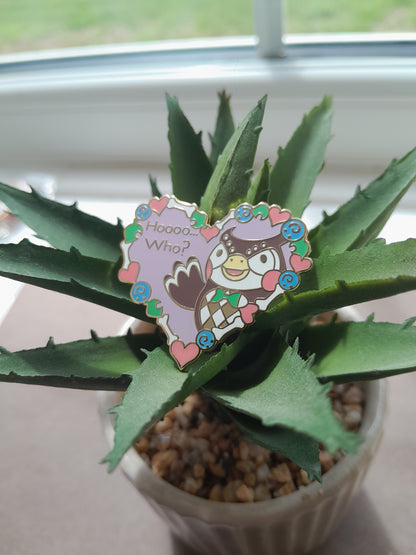 Blathers Heart // Animal Crossing Enamel Pin // Discontinued