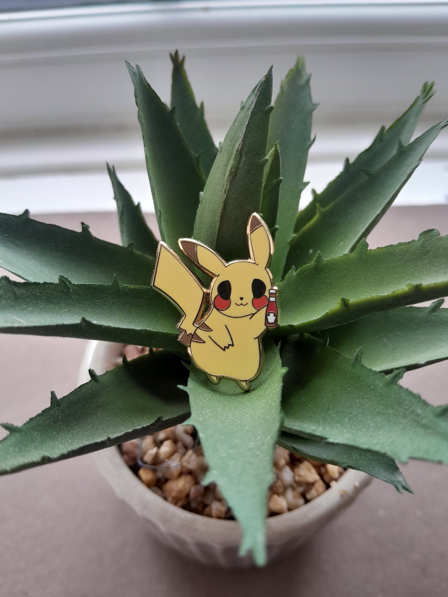 Pikachu Ketchup // Pokemon Enamel Pin