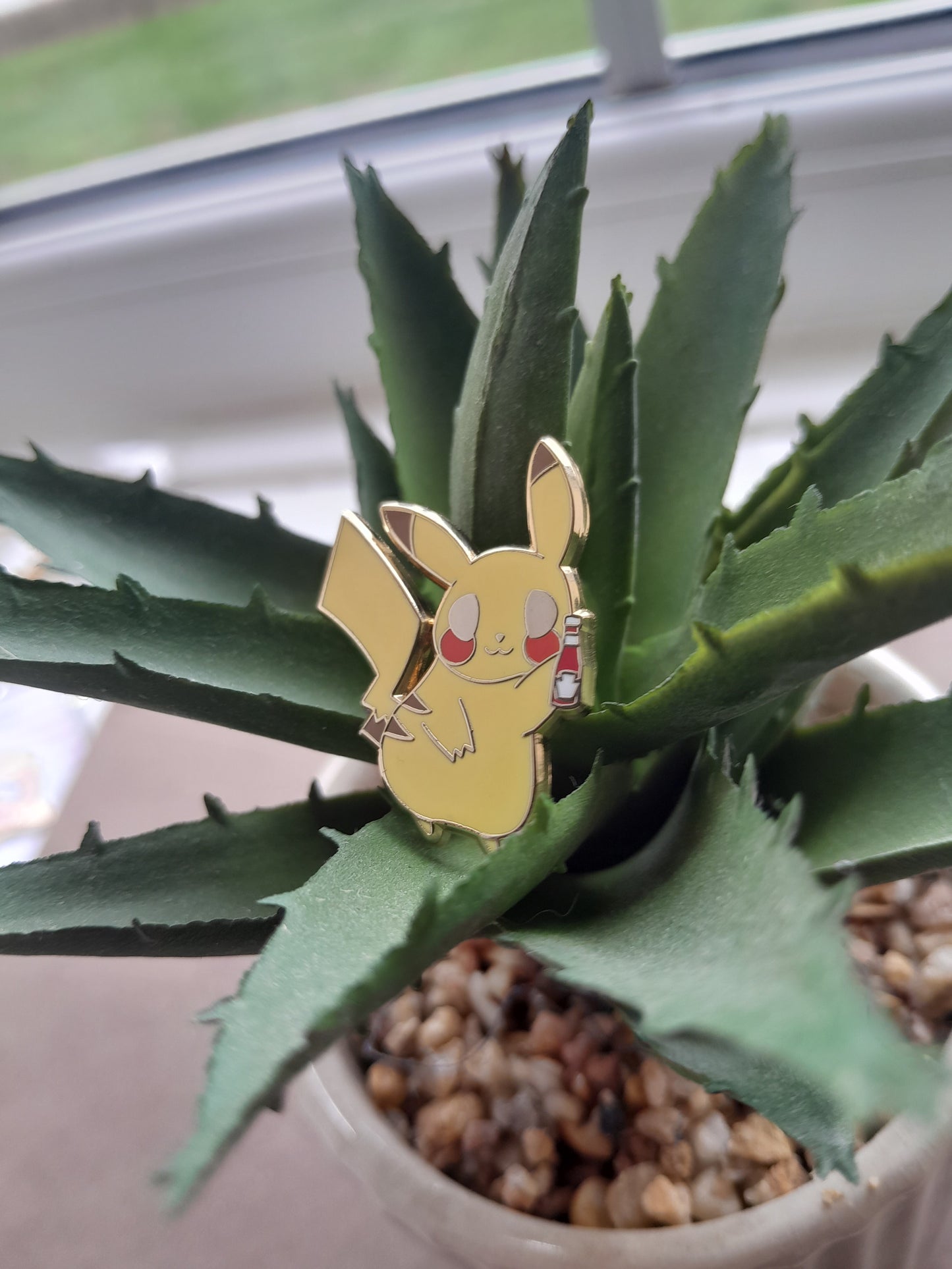 Pikachu Ketchup // Pokemon Enamel Pin