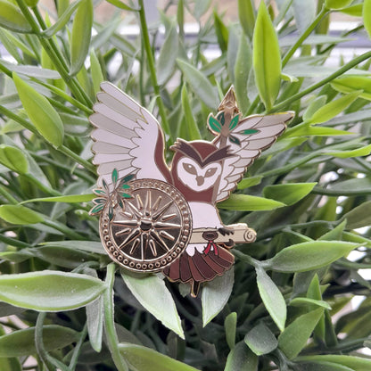 Athena Owl // Greek Goddess Enamel Pin