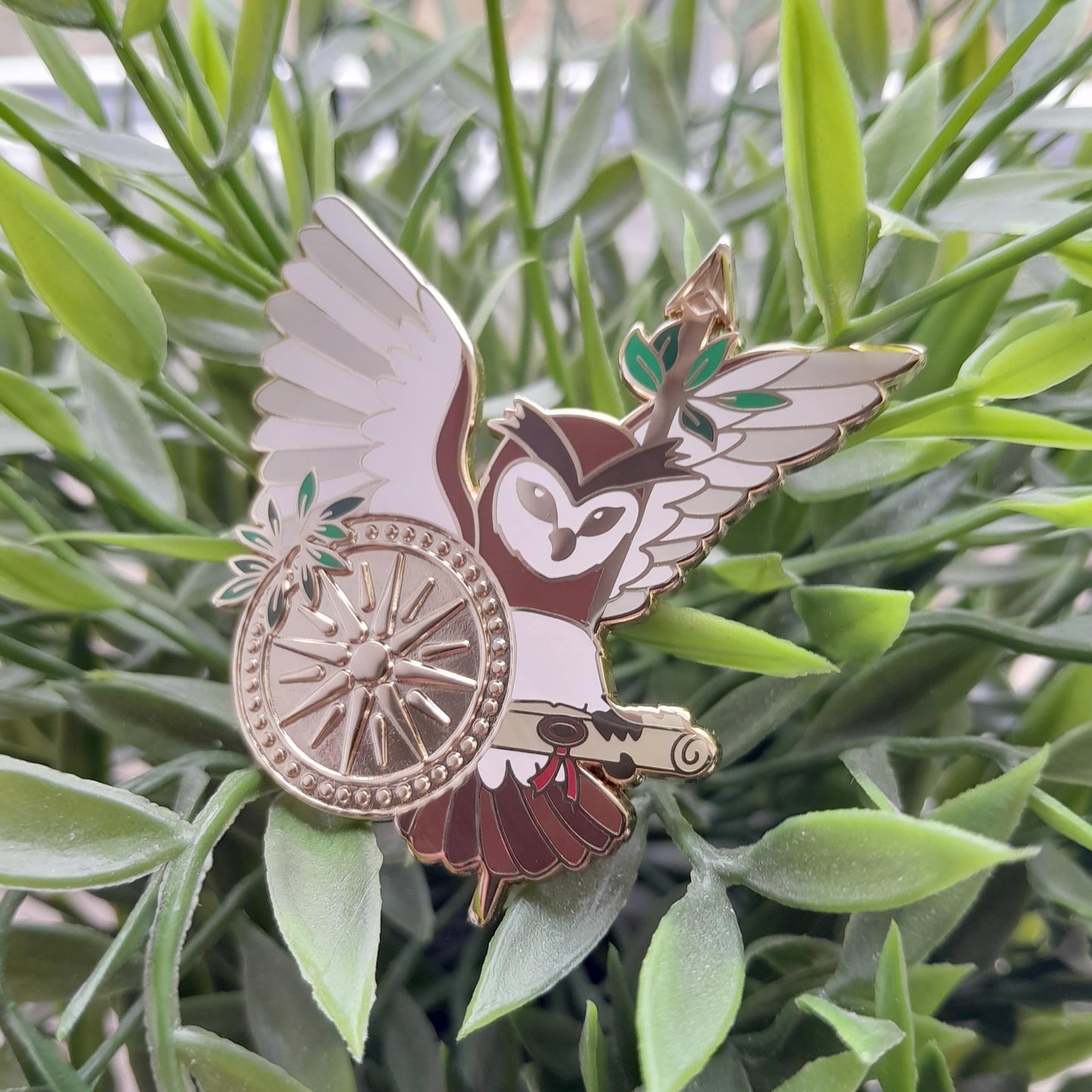 Athena Owl // Greek Goddess Enamel Pin