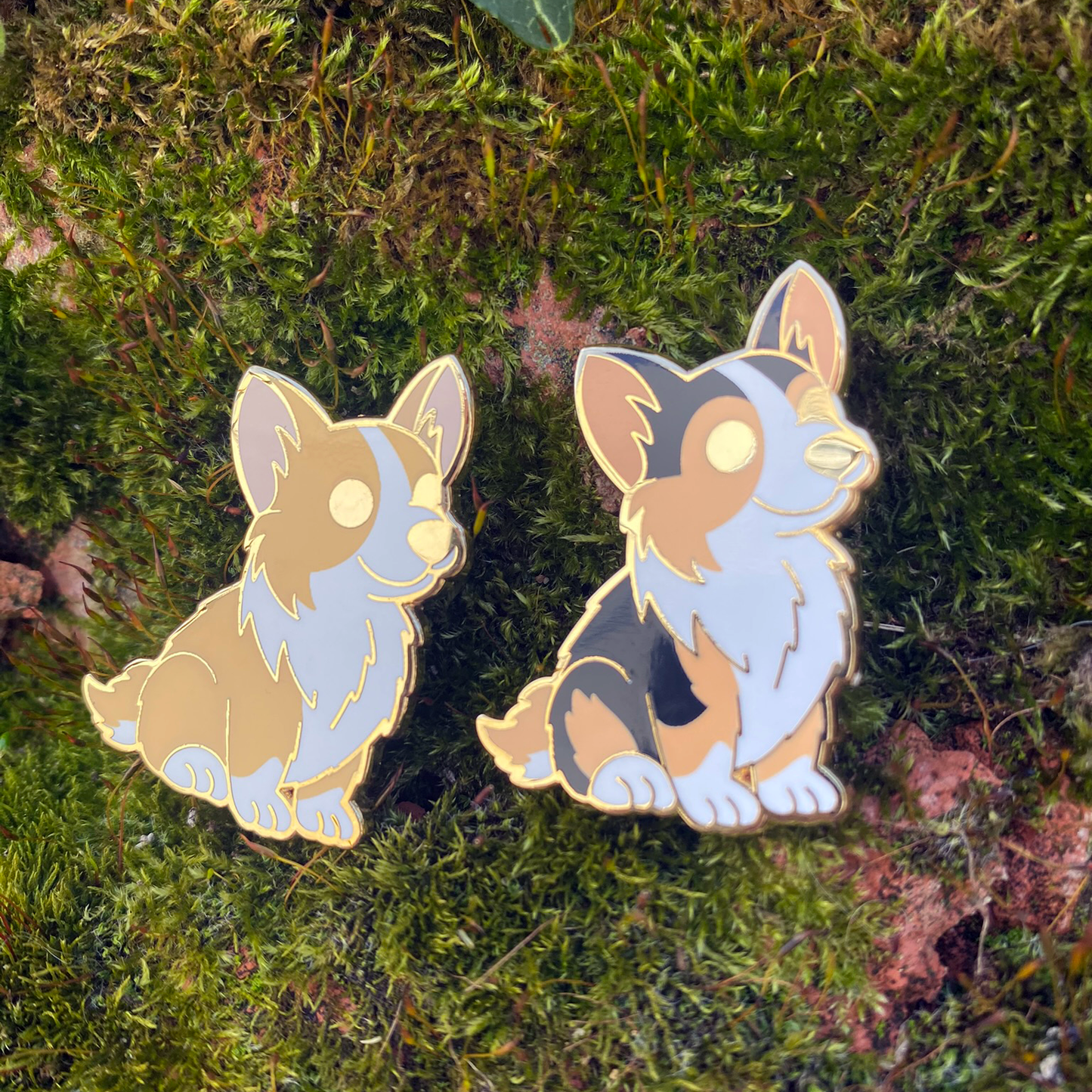 Corgi Enamel Pin