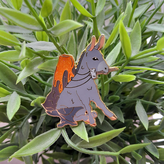 Hephaestus Donkey // Greek God Enamel Pin