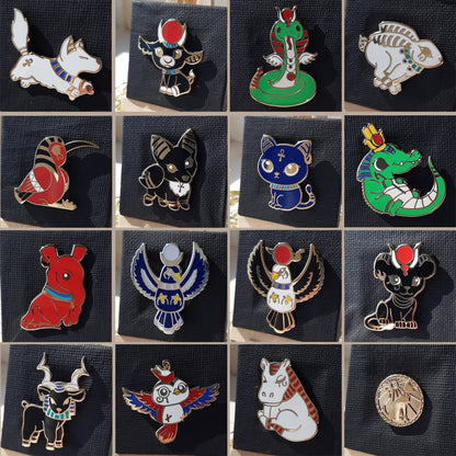 Full Set: 'Dorable Deities Series 1 // Egyptian Mythology Enamel Pins