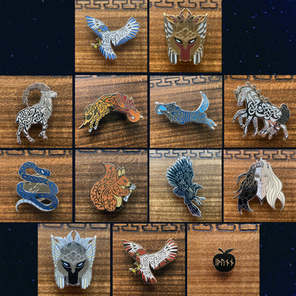 Full Set: Ragnarök // Norse Mythology Enamel Pins