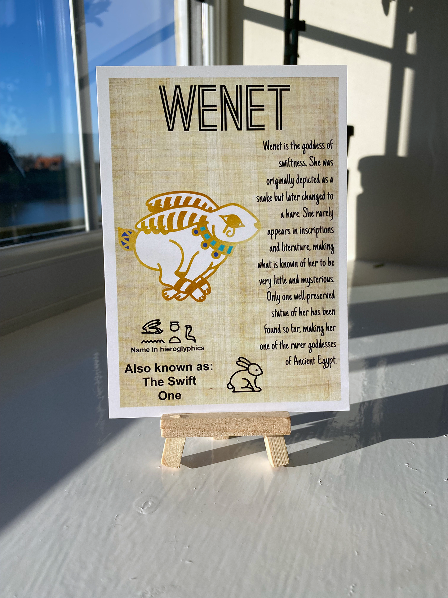 Wenet Hare // Egyptian Goddess Enamel Pin