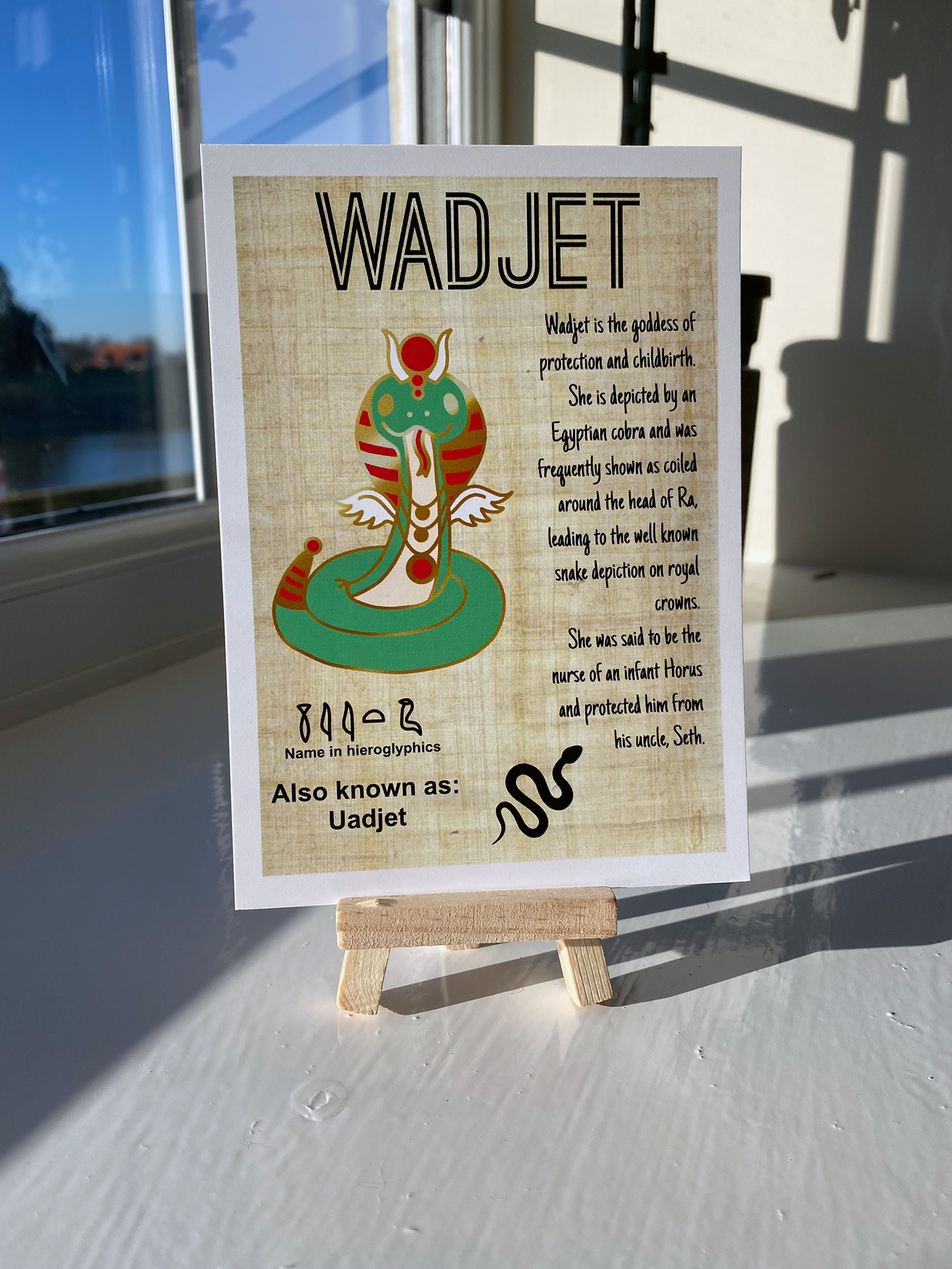 Wadjet Snake // Egyptian Goddess Enamel Pin