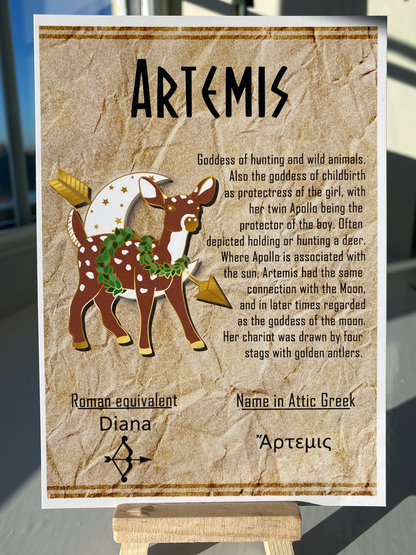 Artemis Deer // Greek Goddess Enamel Pin