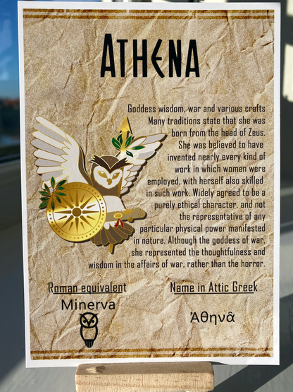 Athena Owl // Greek Goddess Enamel Pin