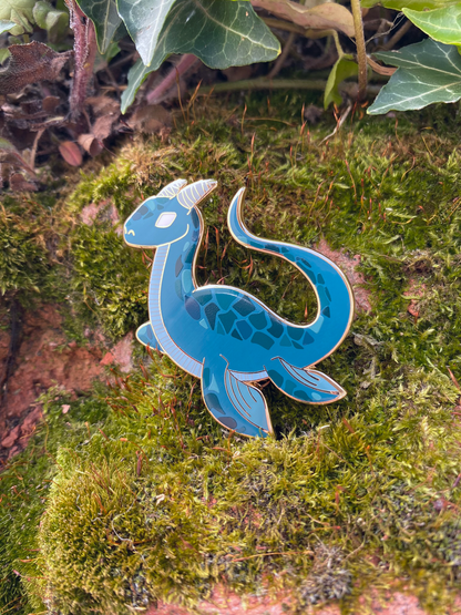 Loch Ness Monster Enamel Pin - Cryptid Series