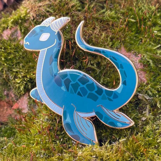 Loch Ness Monster Enamel Pin - Cryptid Series