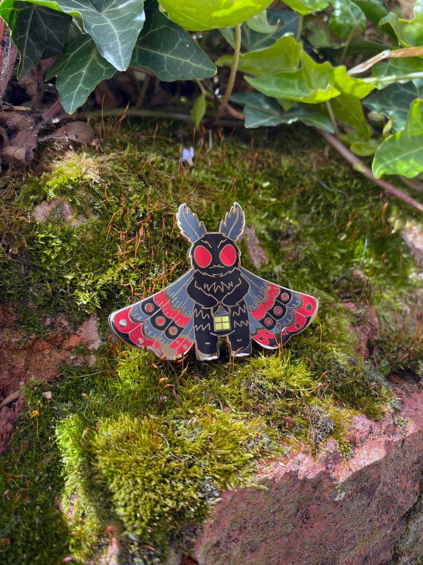 Mothman Enamel Pin - Cryptid Series