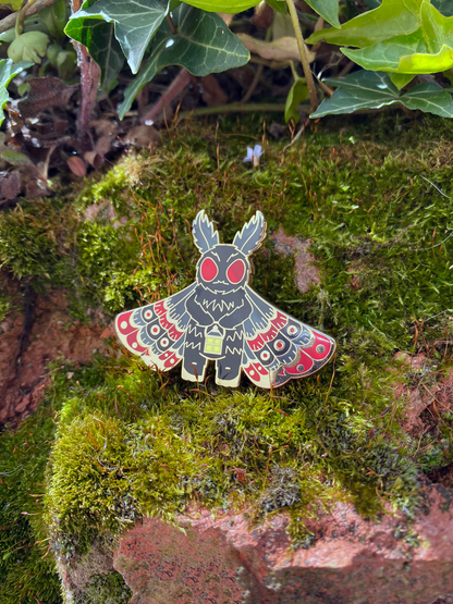 Mothman Enamel Pin - Cryptid Series