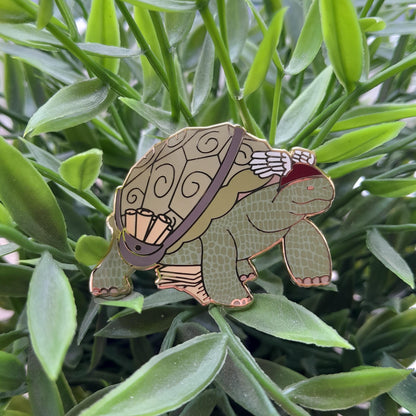 Hermes Tortoise // Greek God Enamel Pin