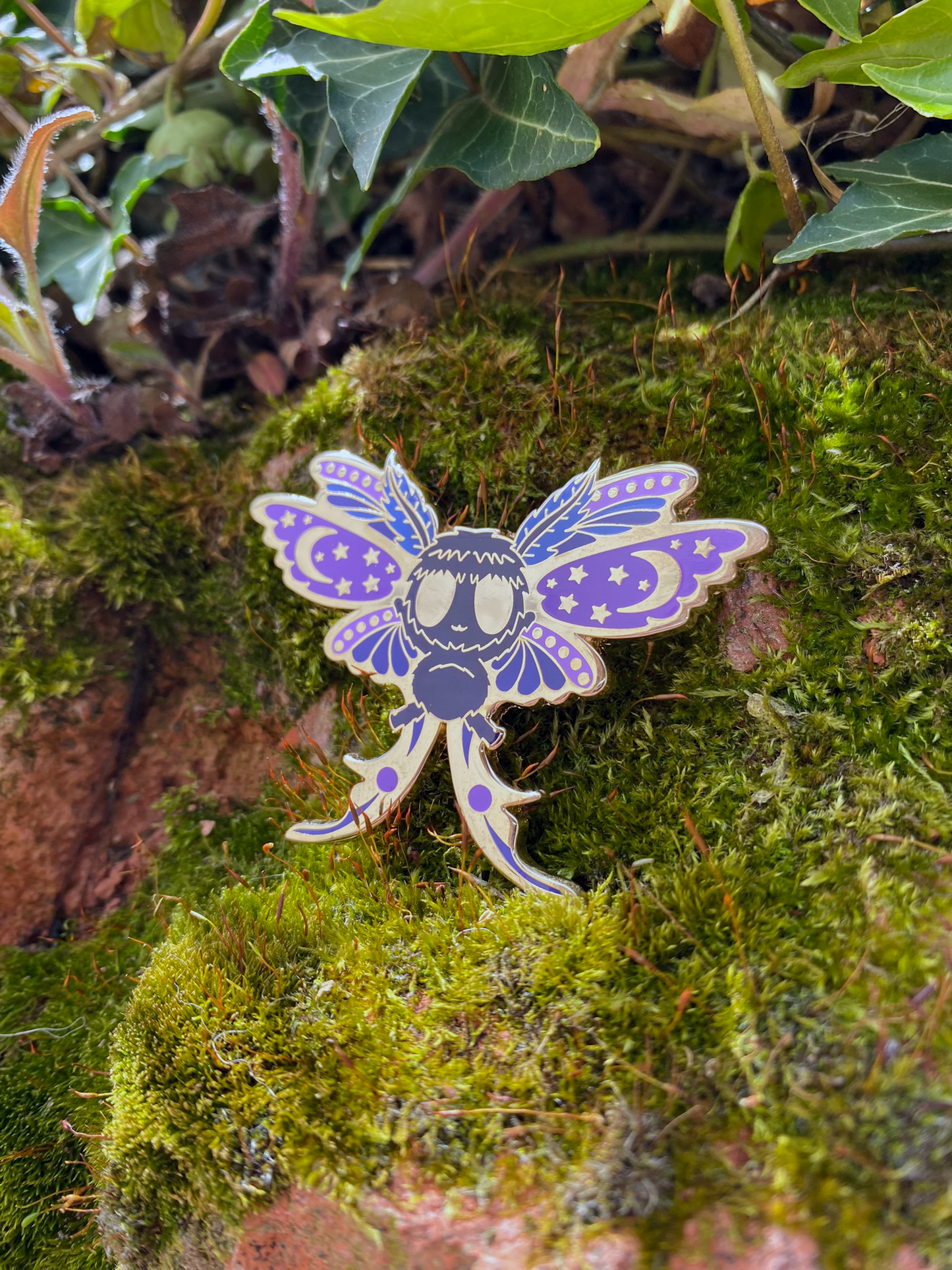 Blue/Purple Moth Enamel Pin