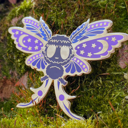 Blue/Purple Moth Enamel Pin