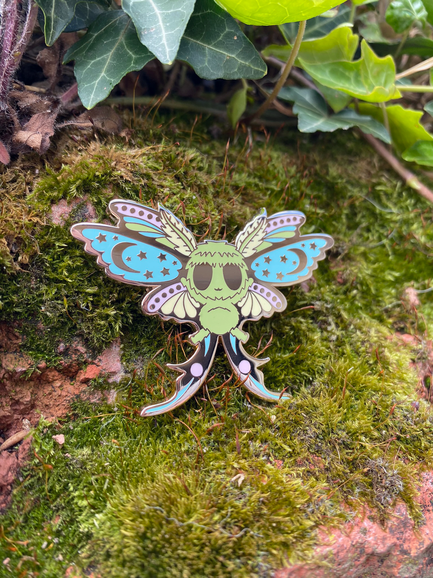 Luna Pastel Moth Enamel Pin