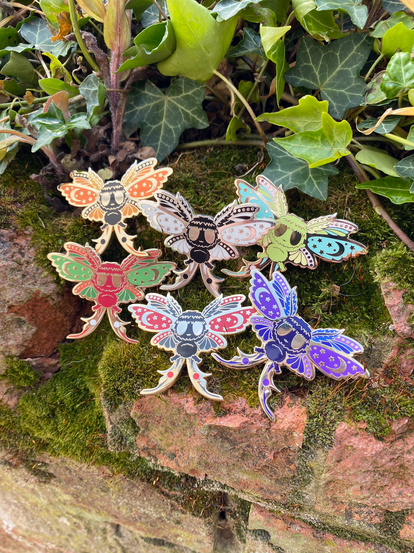 Multibuy Moth Enamel Pins