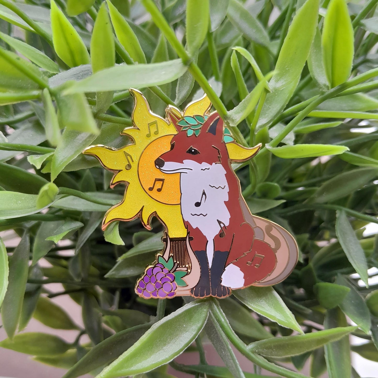 Apollo Fox // Greek God Enamel Pin