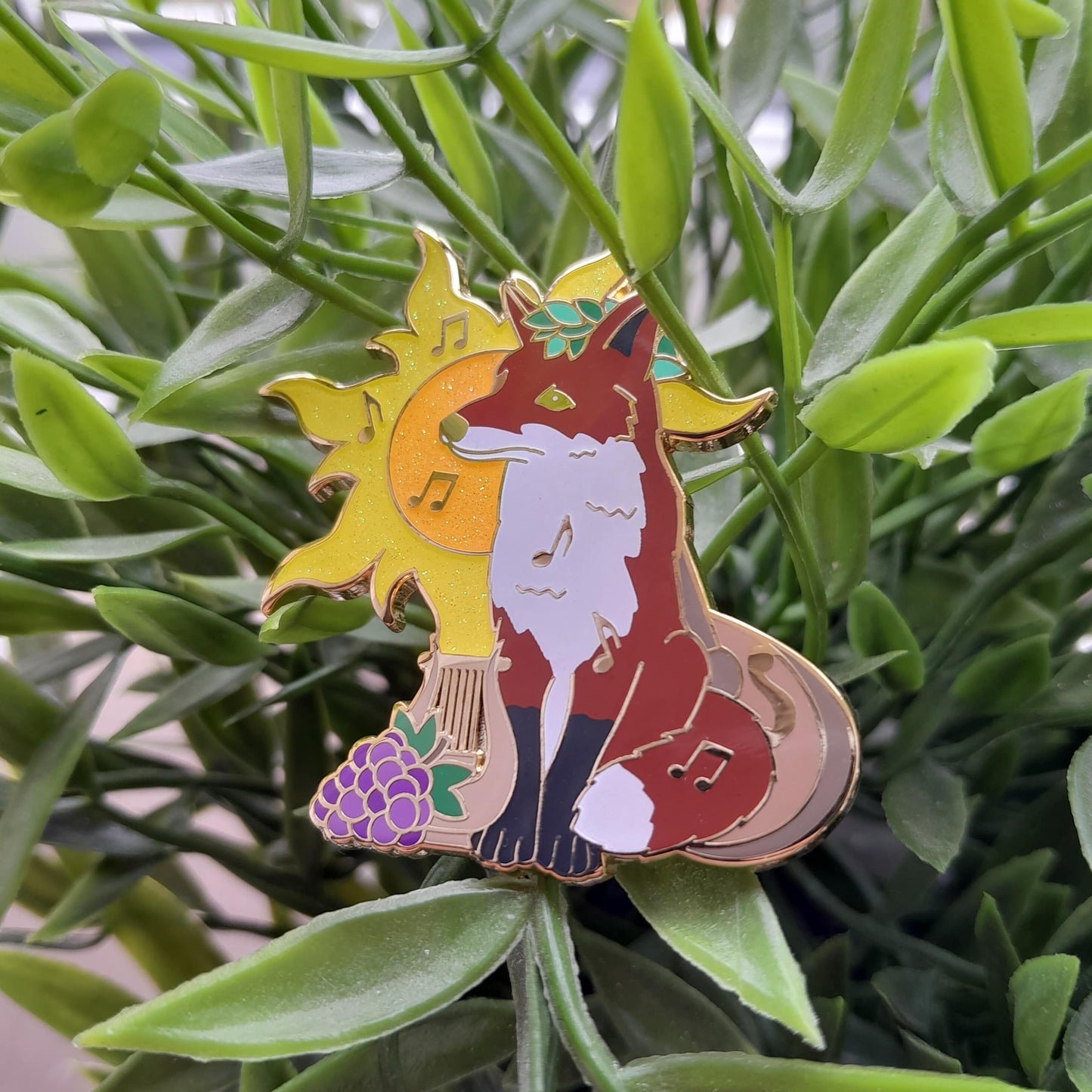 Apollo Fox // Greek God Enamel Pin