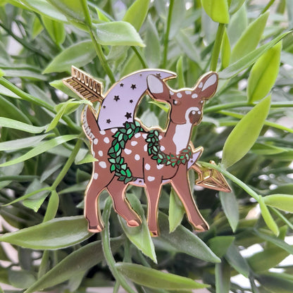 Artemis Deer // Greek Goddess Enamel Pin