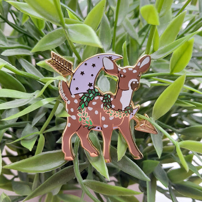 Artemis Deer // Greek Goddess Enamel Pin