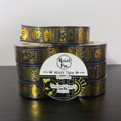 Egyptian Gold Foil Washi Tape - 15mm x 10m