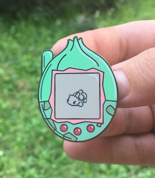 Bulbagotchi Bulbasaur Tamagotchi // Pokemon Enamel Pin