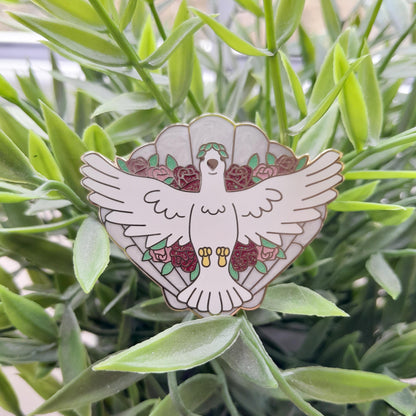 Aphrodite Dove // Greek Goddess Enamel Pin