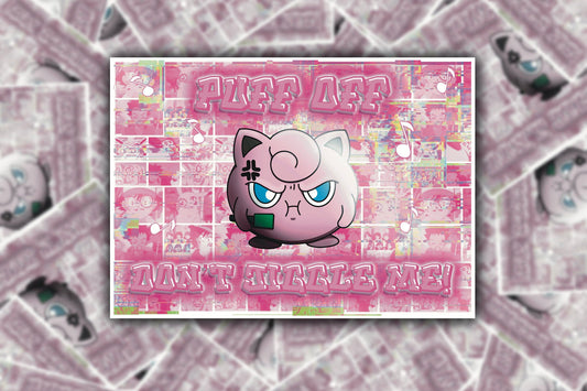 Jigglypuff Postcard // One Tuff Puff // A6 Glossy // Blank Back