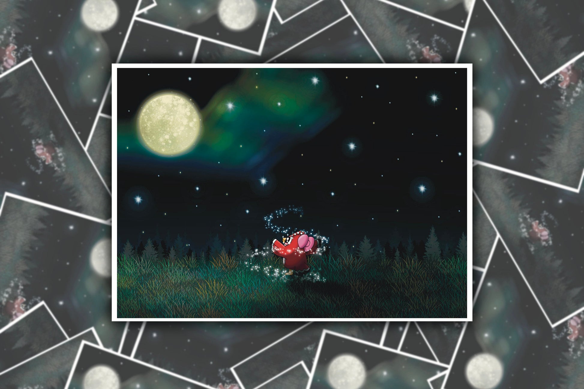 Star Gazing Celeste Postcard // A6 Glossy // Blank Back