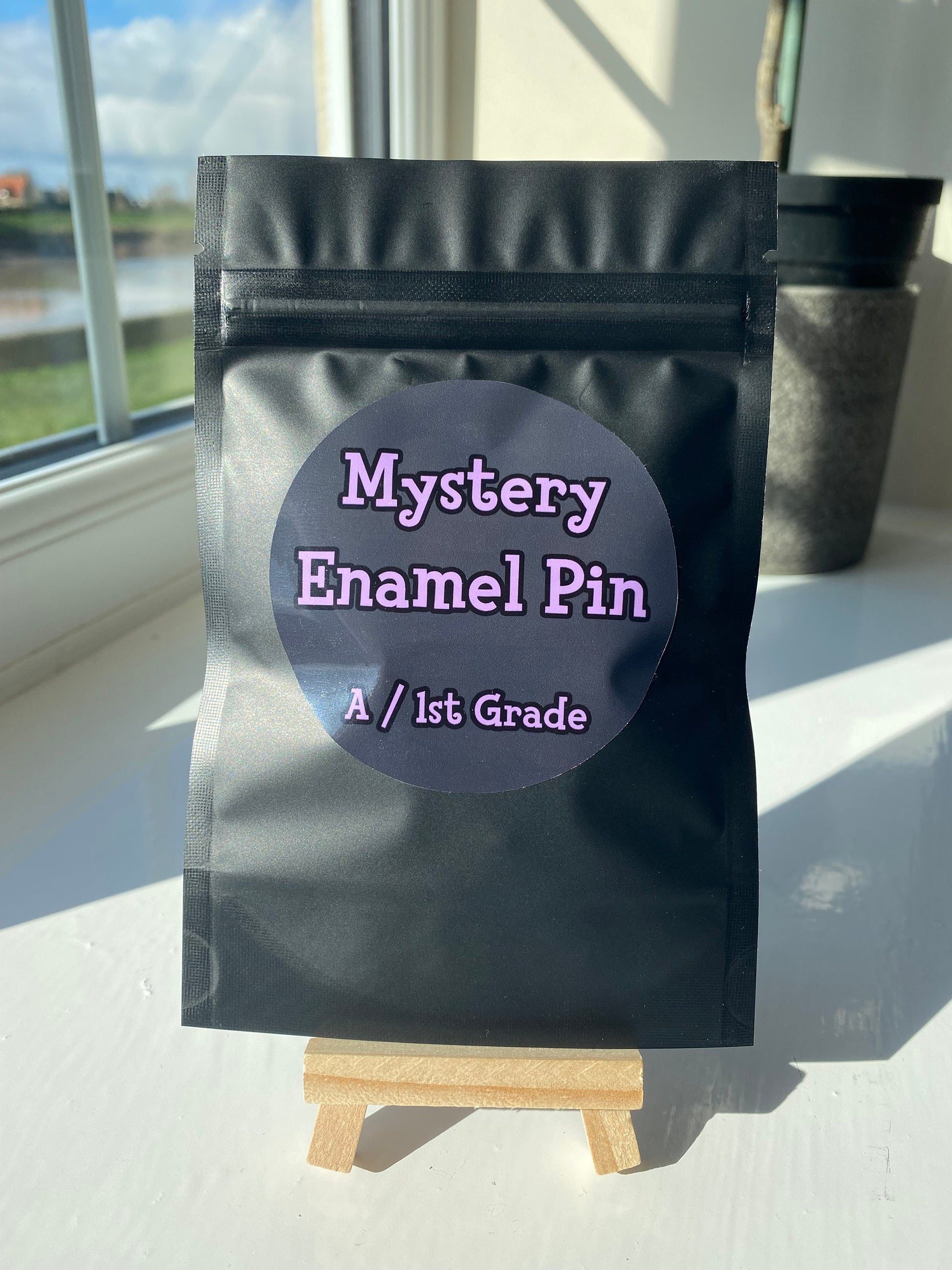 2 Mystery Pins & Sticker Bag Heat-Sealed Pouch // 2nd/B Grade Quality // Norfolk Pins // Hard Enamel Pins