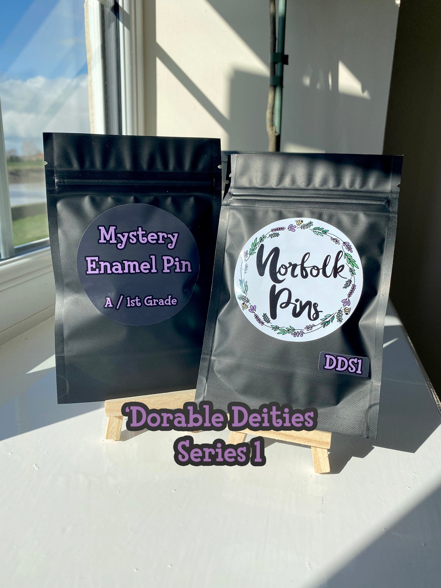 Mystery Pin & Sticker Bag Heat-Sealed Pouch // Dorable Deities Series 1 // 1st/A Grade Quality // Egyptian // Hard Enamel Pin