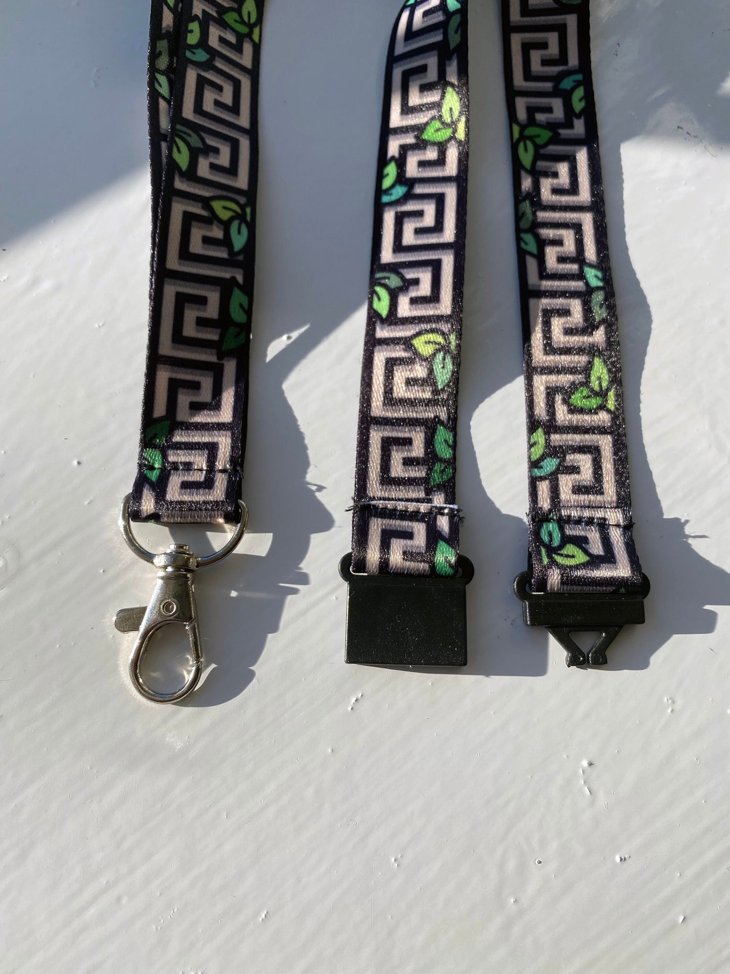 Greek Pottery Themed Lanyard // 45cm // Safety Clasp // High Quality