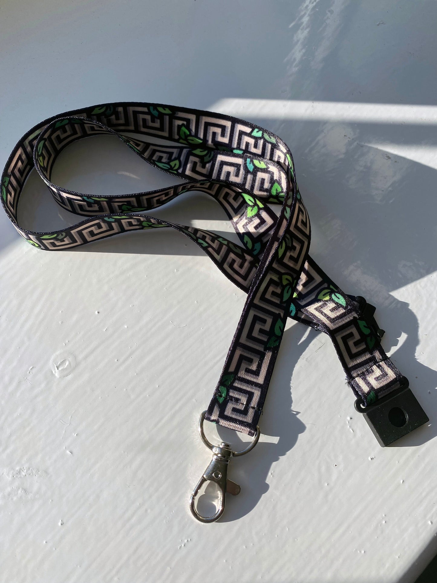 Greek Pottery Themed Lanyard // 45cm // Safety Clasp // High Quality