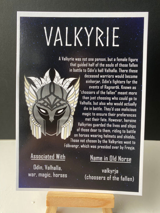 Valkyrie Postcard Print // Norse Warrior // Ragnarok Series // A6 Glossy // Blank Back